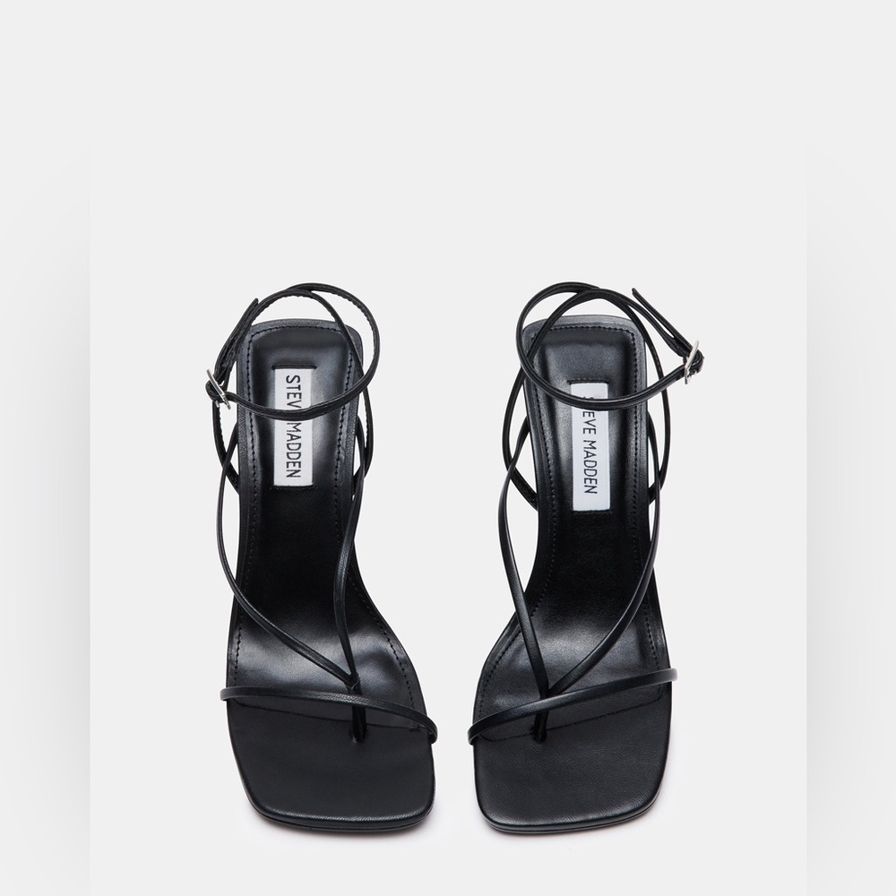 Steve Madden Black Heel Sandals - Picture 4 of 6